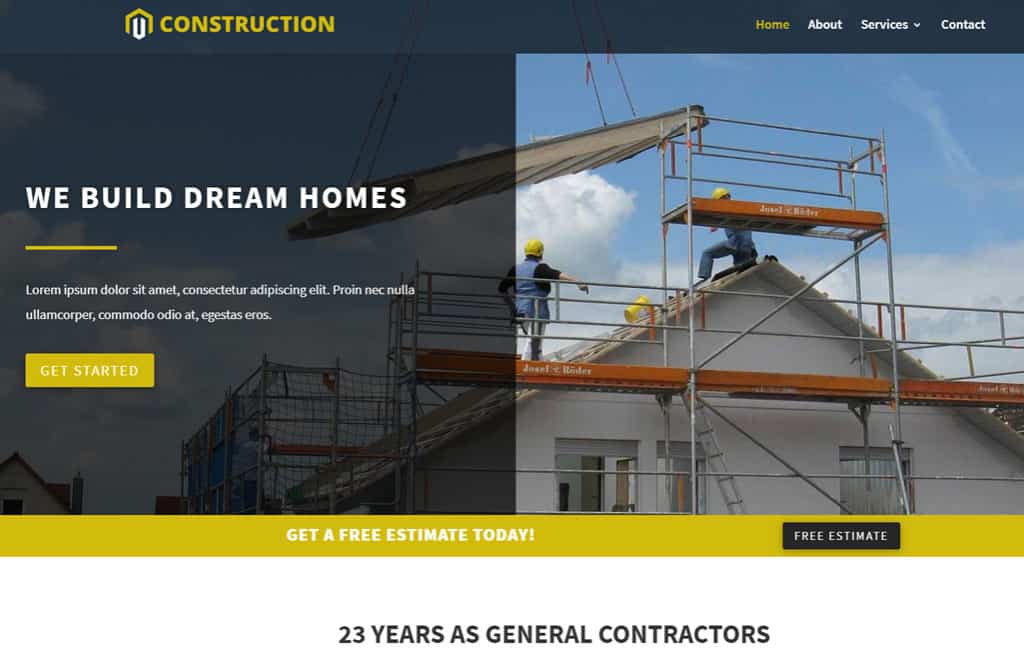 Contractor website
