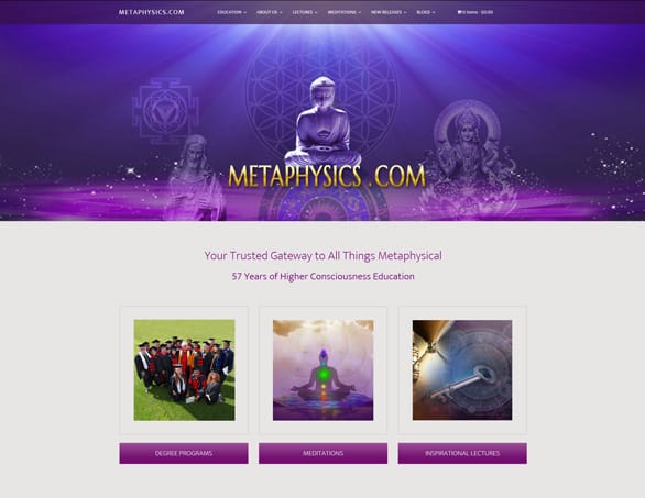 websites for nonprofits: Metaphysics.com