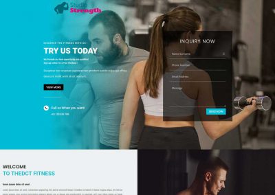 Fitness Studio (One-Pager)