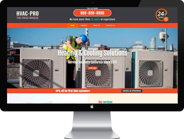 Small Business Websites: HVAC Contractor Website