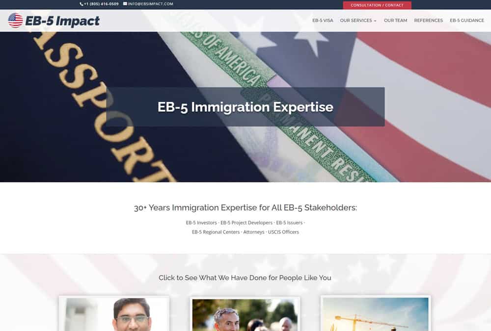 EB-5 Impact website