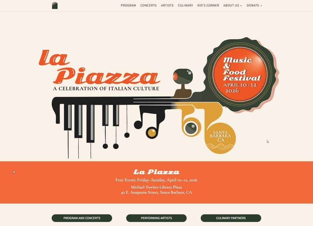 La Piazza website