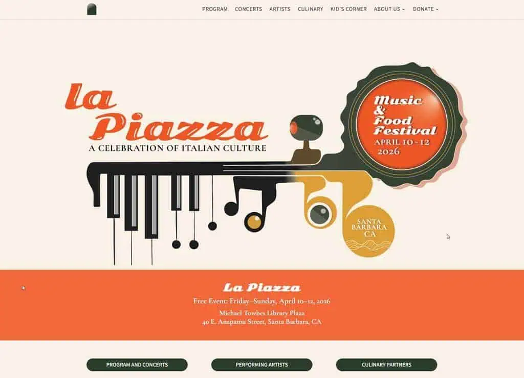 feat La Piazza website