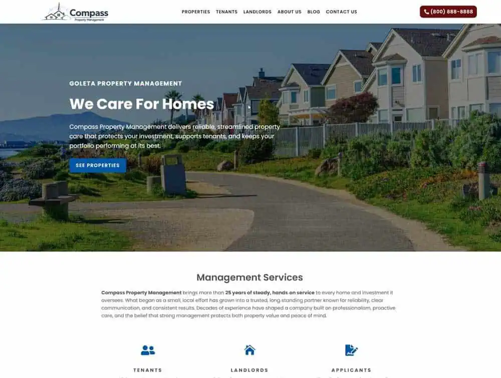 compass-feat Property management website